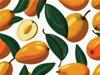 Obraz premium seamless pattern with oranges