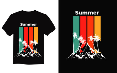 summer t-shirt design template