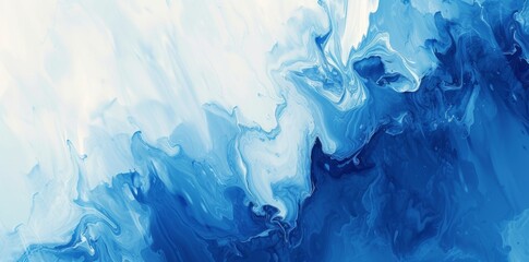 Elegant Blue Abstraction: Abstract Art Background with Liquid Fluid Grunge Texture