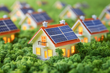 house with solar panels on the roof