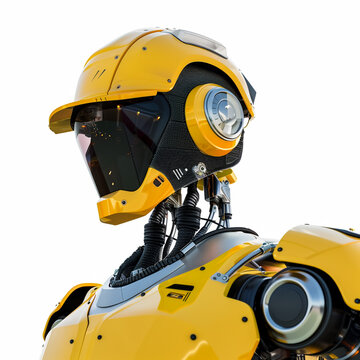 Robot builder with a helmet