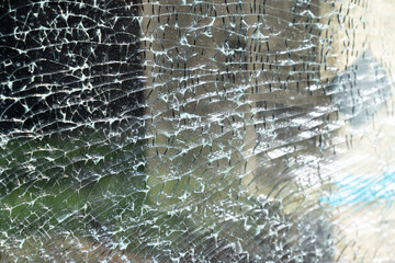 broken glass window texture background