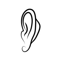 Hand drawn ear
