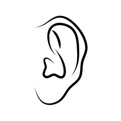 Hand drawn ear