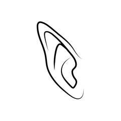 Hand drawn ear