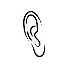 Hand drawn ear