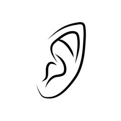 Hand drawn ear