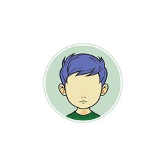 Cartoon design for simple and modern profile photos