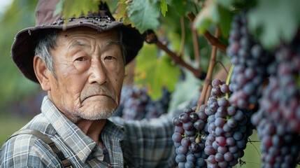 A Vineyard Owner In rural and vineyard