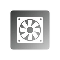computer fan icon vector