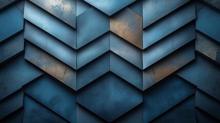 Abstract image. Black dark pale dusty dirty blue green gray sage teal petrol white abstract pattern background. Geometric Shape. Line arrow triangle angle polygon 3D. Color gradient. Shadow. Metal mat - obrazy, fototapety, plakaty