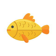 Goldenfish icon clipart logo avatar isolated vector illustration