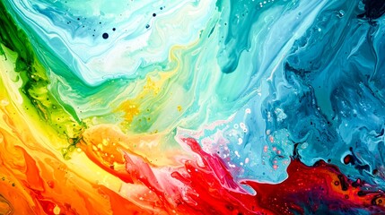 Colorful painting depicting different colors