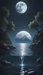 moon over water generative ai 