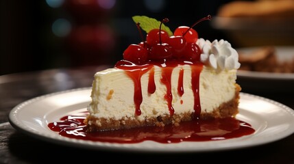 Cheesecake A rich and decadent alternative to traditional cake, perfect for cheese lovers.