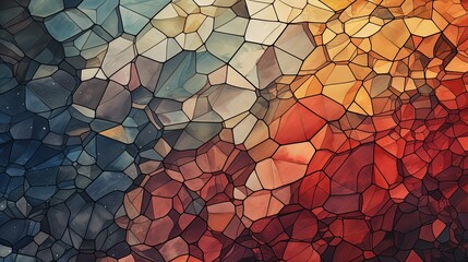 a background with irregular polygons forming a mosaic like geometric structure