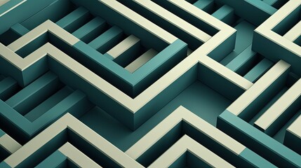 a minimalistic background with intersecting lines creating a 3d illusion - obrazy, fototapety, plakaty