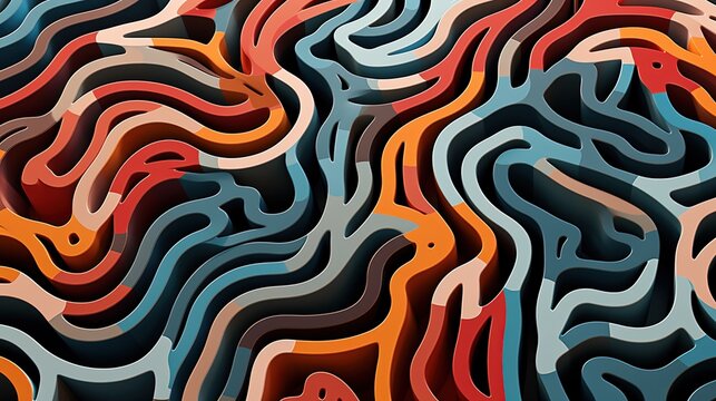 abstract pattern resembling a labyrinthine structure
