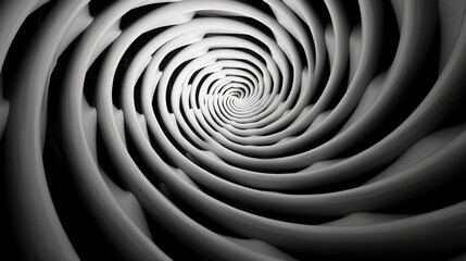 Fototapeta premium circular rings forming a mesmerizing vortex drawing attention towards the center