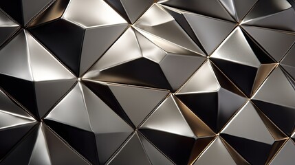 diamond shaped motifs with a metallic surface reflecting light and adding a luxurious touch