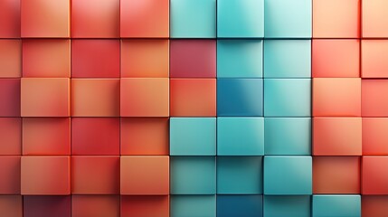 rectangular tiles with a gradient color transition and subtle shadow effects