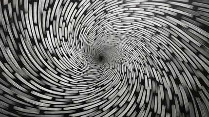 spiraling vortex of interconnected lines evoking a sense of dynamism