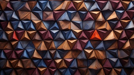 triangular tessellation with a mosaic like appearance