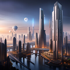 future, future city, ai city