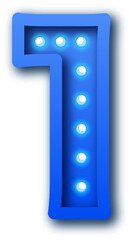 Light Bulb Alphabet number 1