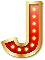 Light Bulb Alphabet Letter J