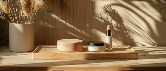 A makeup brands story of sustainability in their packaging, paired with elegance