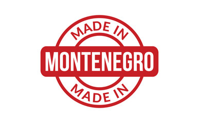 Made In Montenegro Rubber Stamp