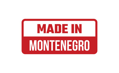 Made In Montenegro Rubber Stamp