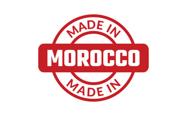 Made In Morocco Rubber Stamp