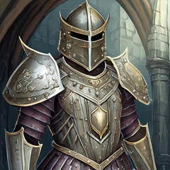 Naklejka premium full plate armor