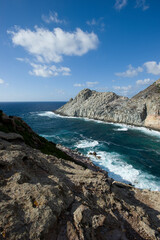 LIPU Oasis of Carloforte, Cala Fico cliff. Island of San Pietro. CI, Sardinia, Italy