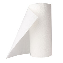 food paper towel isolated on white bakground toilet roll