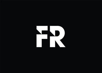 FR  initial logo design and creative logo