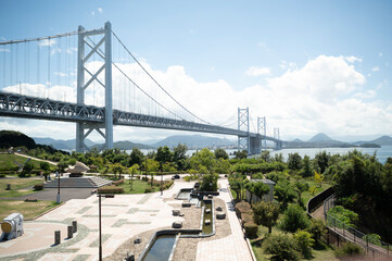 瀬戸大橋、与島パーキングエリアから眺める風景