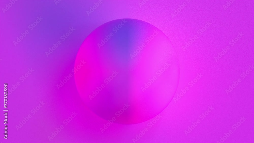 Poster Sphere with multicolored light. Computer generated 3d render