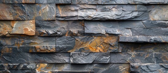 Slate wall texture of excellent quality.