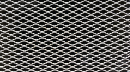 Close up full frame view of a metal mesh