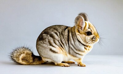 cat and mouse British golden chinchilla 