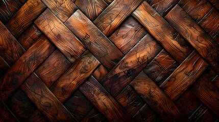 wood texture background, featuring deep mahogany hues and intricate patterns that exude a sense of luxury and sophistication, rendered in ultra HD realism. - obrazy, fototapety, plakaty