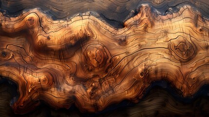 wood texture background, featuring graceful maple grains and warm caramel hues that lend a touch of sophistication to any composition, showcased in stunning 16k high resolution. - obrazy, fototapety, plakaty