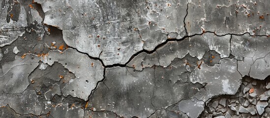 Weathered texture on concrete surface