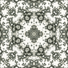 seamless abstract pattern and texture. Symmetrical pattern of watercolors and bubbles