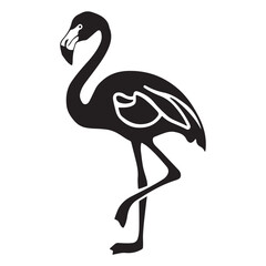 birds black and white vector illustration silhouette