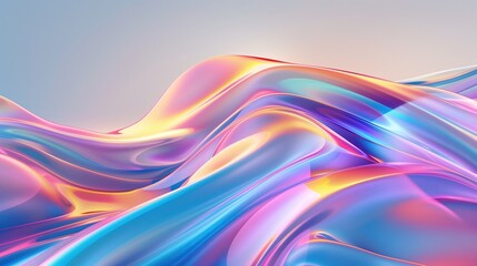 Modern colorful flow wave fluid design - obrazy, fototapety, plakaty