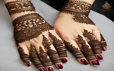 henna tattoo on hands